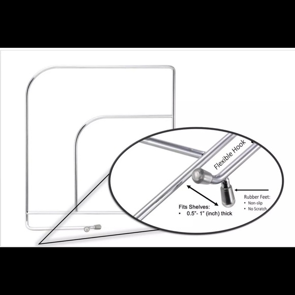 Shelf dividers for closet organization-pack of 6 - Picture 4 of 8